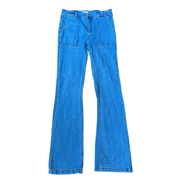 emory park Denim - EMORY PARK Blue Jeans Women's Large Patch Pockets